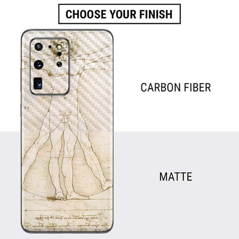 Leonardo da Vinci The Proportions of Man Galaxy S20 Ultra 5G Skin