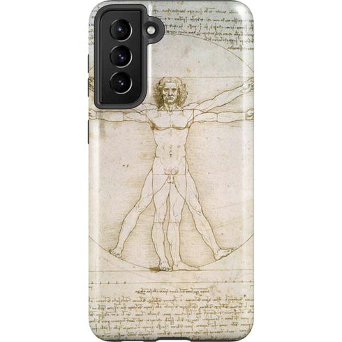 Leonardo da Vinci The Proportions of Man Galaxy S21 FE Pro Case