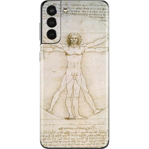 Leonardo da Vinci The Proportions of Man Galaxy S21 Plus 5G Skin