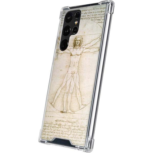 Leonardo da Vinci The Proportions of Man Galaxy S22 Ultra Clear Case