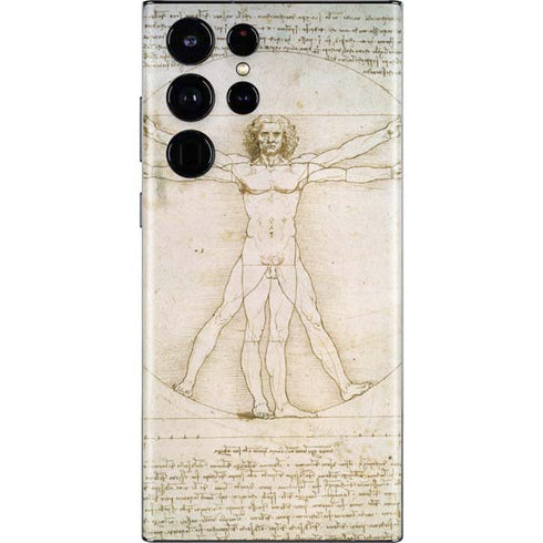 Leonardo da Vinci The Proportions of Man Galaxy S22 Ultra Skin