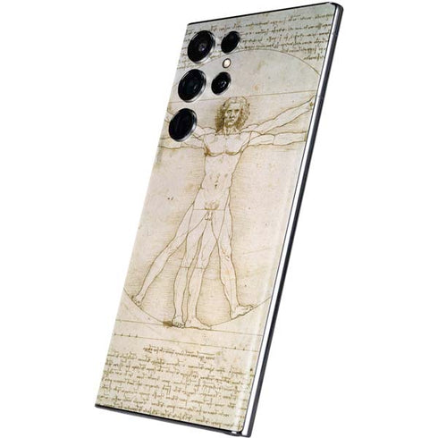 Leonardo da Vinci The Proportions of Man Galaxy S22 Ultra Skin