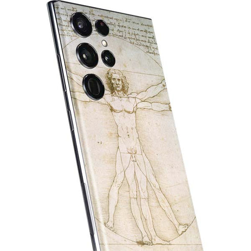 Leonardo da Vinci The Proportions of Man Galaxy S22 Ultra Skin