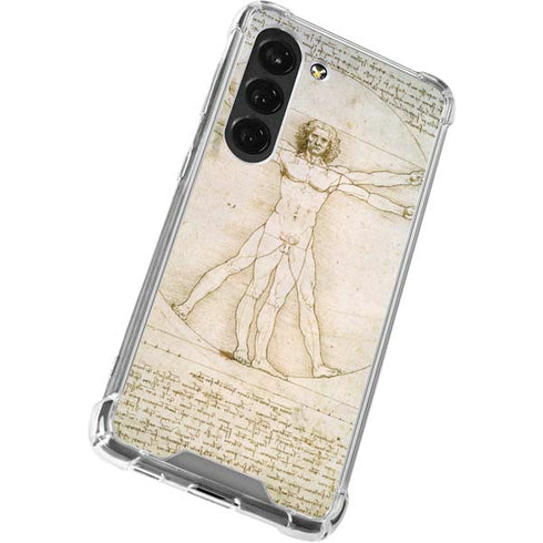 Leonardo da Vinci The Proportions of Man Galaxy S23 Clear Case