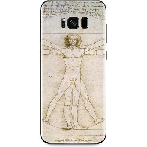 Leonardo da Vinci The Proportions of Man Galaxy S8 Plus Skin