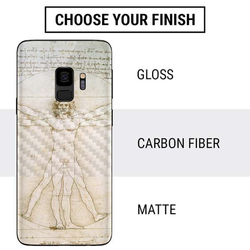 Leonardo da Vinci The Proportions of Man Galaxy S9 Skin