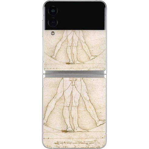 Leonardo da Vinci The Proportions of Man Galaxy Z Flip3 5G Skin