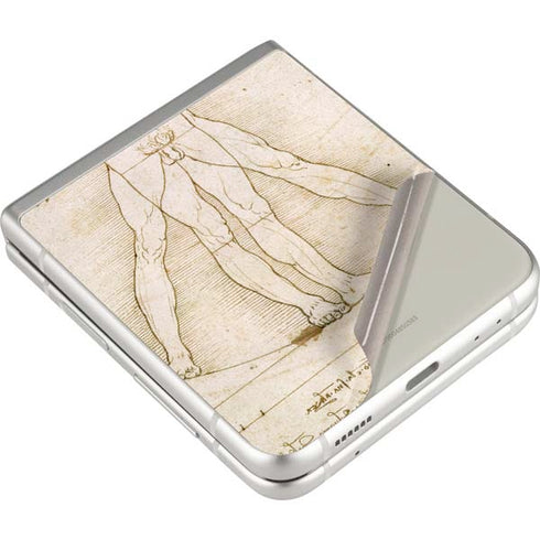 Leonardo da Vinci The Proportions of Man Galaxy Z Flip3 5G Skin