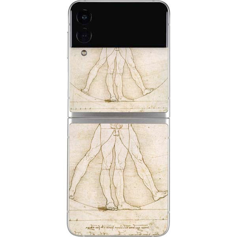 Leonardo da Vinci The Proportions of Man Galaxy Z Flip4 5G Skin