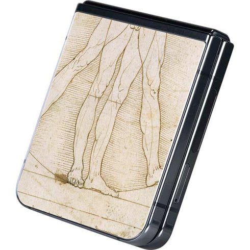 da Vinci - The Proportions of Man by Da Vinci Galaxy Z Flip5 5G Skin