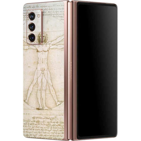 Leonardo da Vinci The Proportions of Man Galaxy Z Fold2 5G Skin