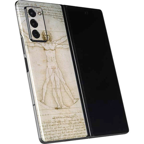 Leonardo da Vinci The Proportions of Man Galaxy Z Fold2 5G Skin