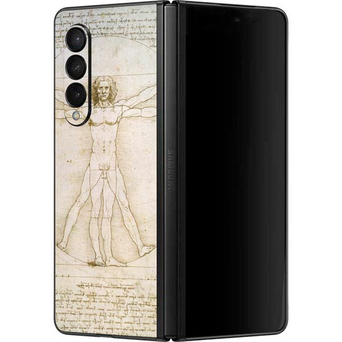 Leonardo da Vinci The Proportions of Man Galaxy Z Fold3 5G Skin