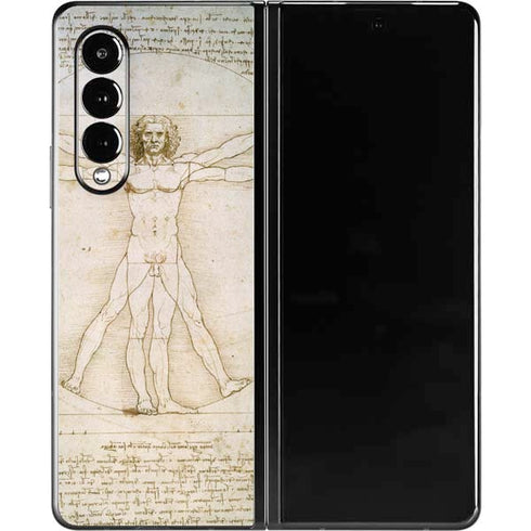 Leonardo da Vinci The Proportions of Man Galaxy Z Fold3 5G Skin