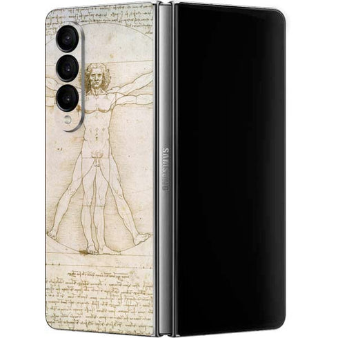 Leonardo da Vinci The Proportions of Man Galaxy Z Fold4 5G Skin