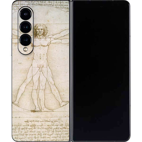 Leonardo da Vinci The Proportions of Man Galaxy Z Fold4 5G Skin
