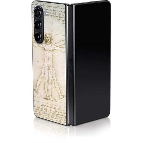 da Vinci - The Proportions of Man by Da Vinci Galaxy Z Fold5 5G Skin