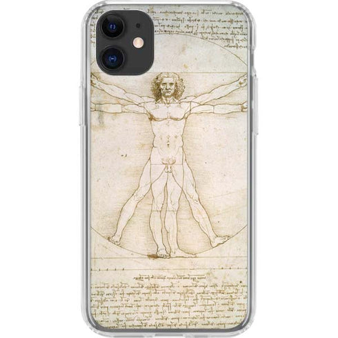 da Vinci - The Proportions of Man by Da Vinci iPhone 11 Clear Case