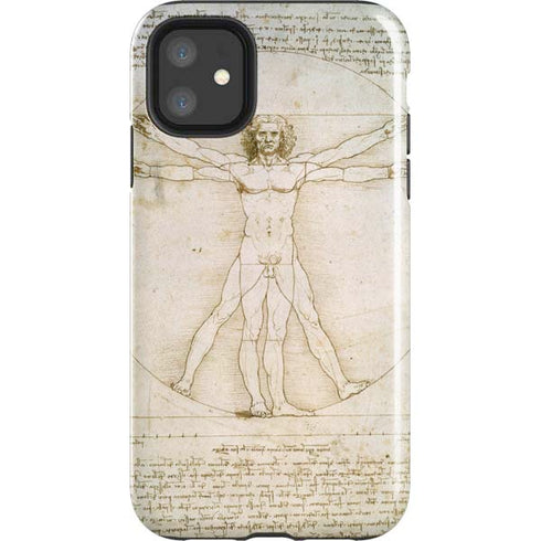 Leonardo da Vinci The Proportions of Man iPhone 11 Impact Case
