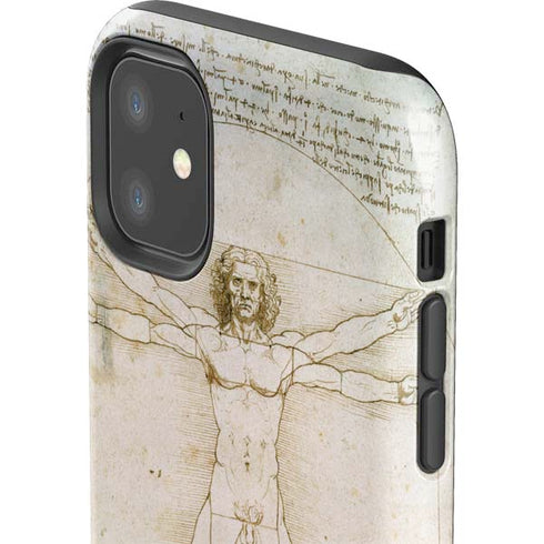 Leonardo da Vinci The Proportions of Man iPhone 11 Impact Case