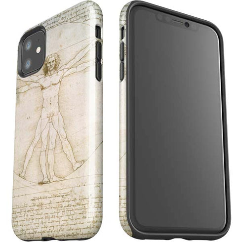 Leonardo da Vinci The Proportions of Man iPhone 11 Impact Case
