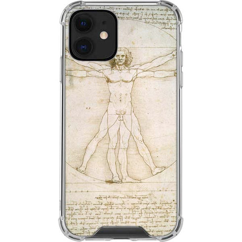 Leonardo da Vinci The Proportions of Man iPhone 12 Clear Case