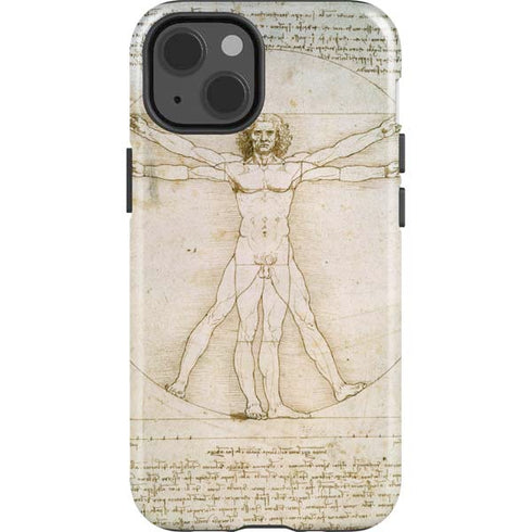 Leonardo da Vinci The Proportions of Man iPhone 13 Impact Case