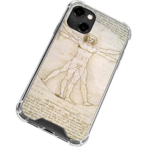 Leonardo da Vinci The Proportions of Man iPhone 14 Clear Case