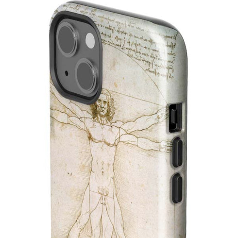 Leonardo da Vinci The Proportions of Man iPhone 14 Plus Impact Case