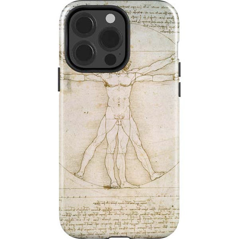 da Vinci - The Proportions of Man by Da Vinci iPhone 15 Pro Impact Case