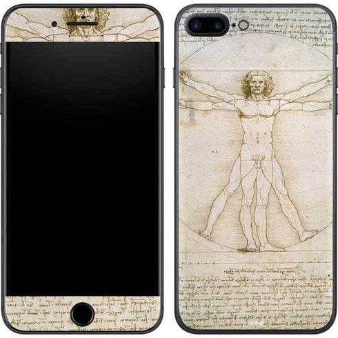 Leonardo da Vinci The Proportions of Man iPhone 8 Plus Skin