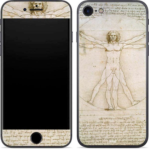 Leonardo da Vinci The Proportions of Man iPhone 8 Skin
