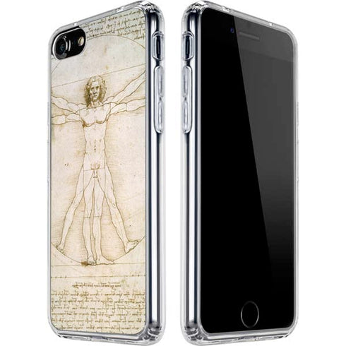 Leonardo da Vinci The Proportions of Man iPhone SE (2nd & 3rd Gen) Clear Case