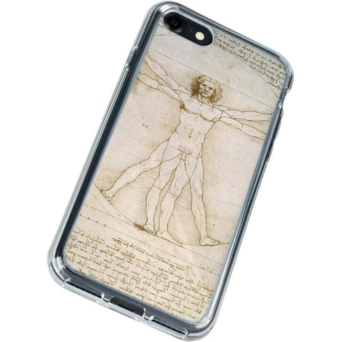 Leonardo da Vinci The Proportions of Man iPhone SE (2nd & 3rd Gen) Clear Case