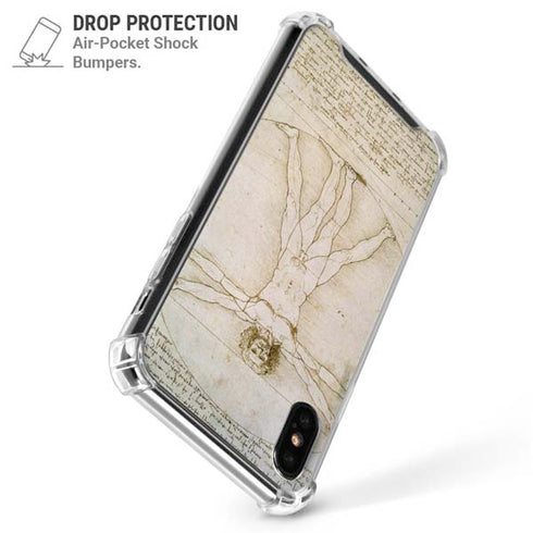 Da Vinci - The Proportions of Man by Da Vinci iPhone XS Max Clear Case