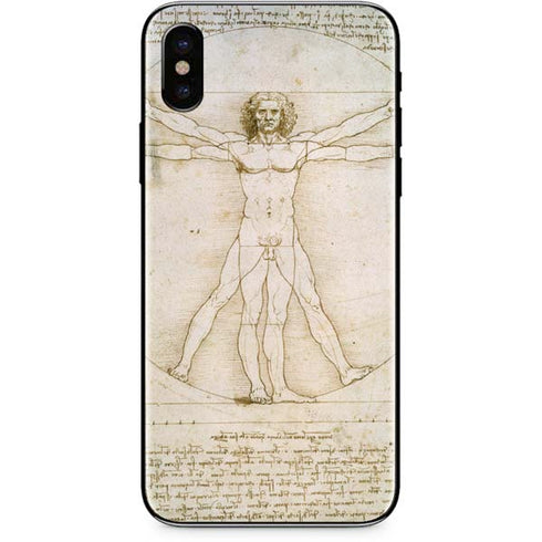 Leonardo da Vinci The Proportions of Man iPhone XS Skin