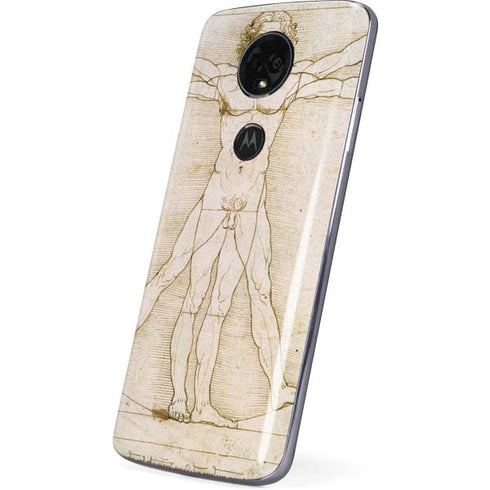 da Vinci - The Proportions of Man by Da Vinci Moto E5 Plus Skin