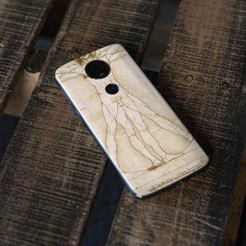 da Vinci - The Proportions of Man by Da Vinci Moto E5 Plus Skin