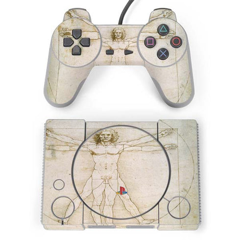 Leonardo da Vinci The Proportions of Man PlayStation Classic Bundle Skin