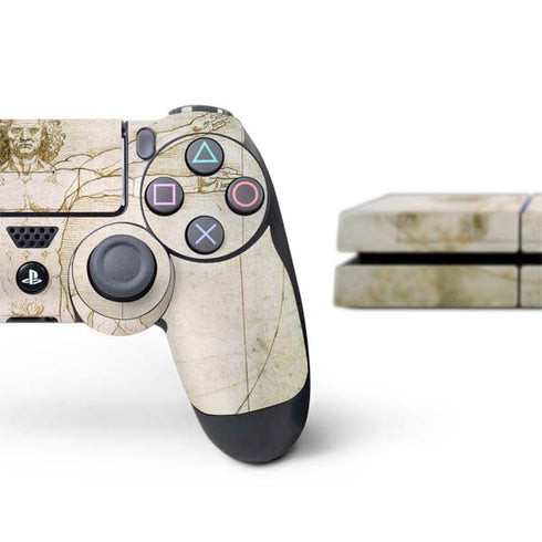 Leonardo da Vinci The Proportions of Man PS4 Console and Controller Bundle Skin