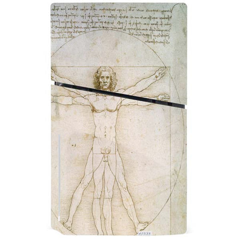 da Vinci - The Proportions of Man by Da Vinci PS5 Slim Disk Console Skin