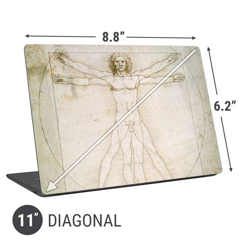 Leonardo da Vinci The Proportions of Man Universal Laptop 11in (8.8 x 6.2in) Skin