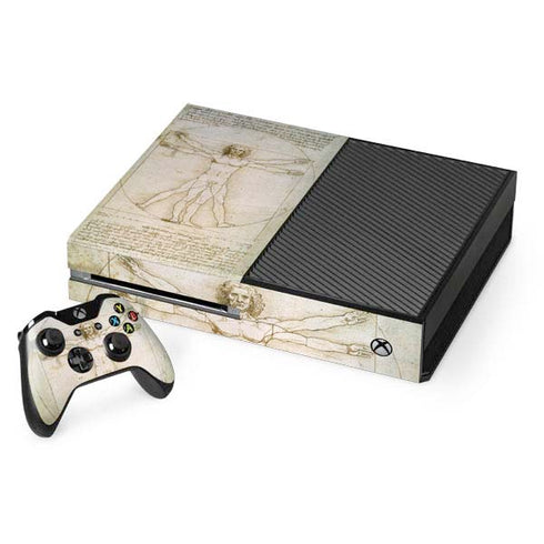 Leonardo da Vinci The Proportions of Man Xbox One Console and Controller Bundle Skin
