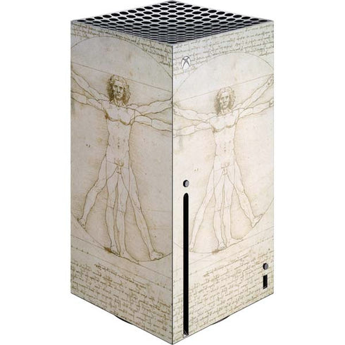 Leonardo da Vinci The Proportions of Man Xbox Series X Console Skin