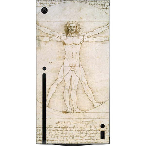 Leonardo da Vinci The Proportions of Man Xbox Series X Console Skin