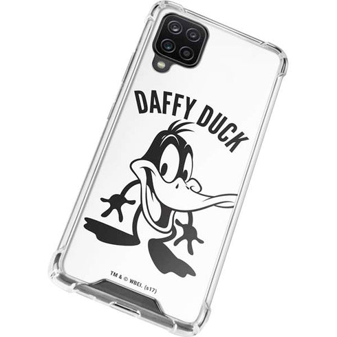 Looney Tunes Daffy Duck Big Head Galaxy A12 Clear Case