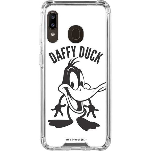 Looney Tunes Daffy Duck Big Head Galaxy A30 Clear Case