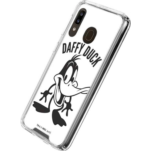 Looney Tunes Daffy Duck Big Head Galaxy A30 Clear Case