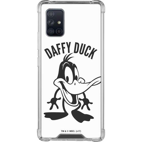Looney Tunes Daffy Duck Big Head Galaxy A71 5G Clear Case