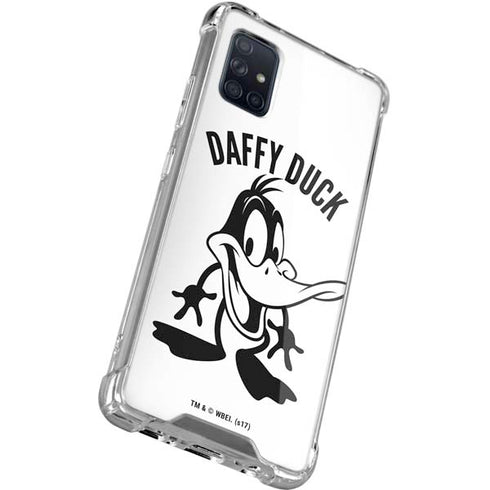 Looney Tunes Daffy Duck Big Head Galaxy A71 5G Clear Case